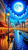 Luxury AB Velvet Diamond Painting Kit - Cityscape