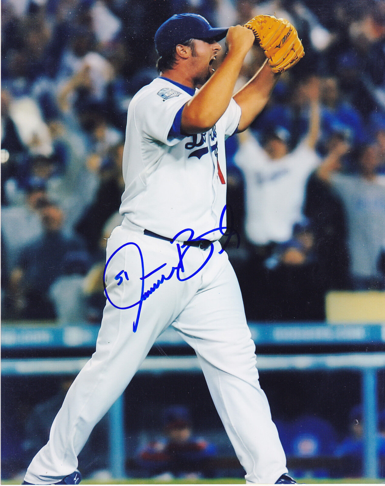JONATHAN BROXTON LOS ANGELES DODGERS ACTION SIGNED 8x10