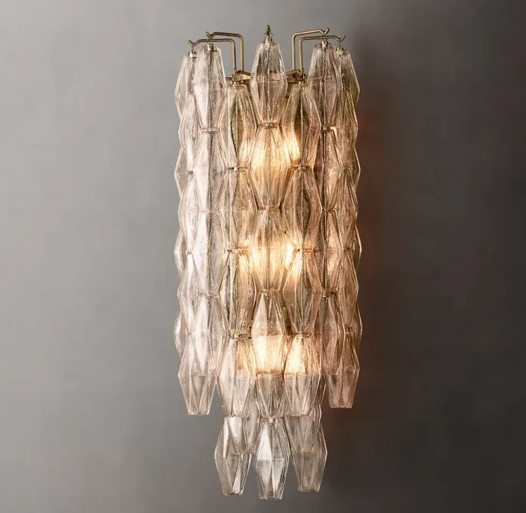 Chiaray  Clear Glass Grand Wall Sconce For Dinning Room Vjlight