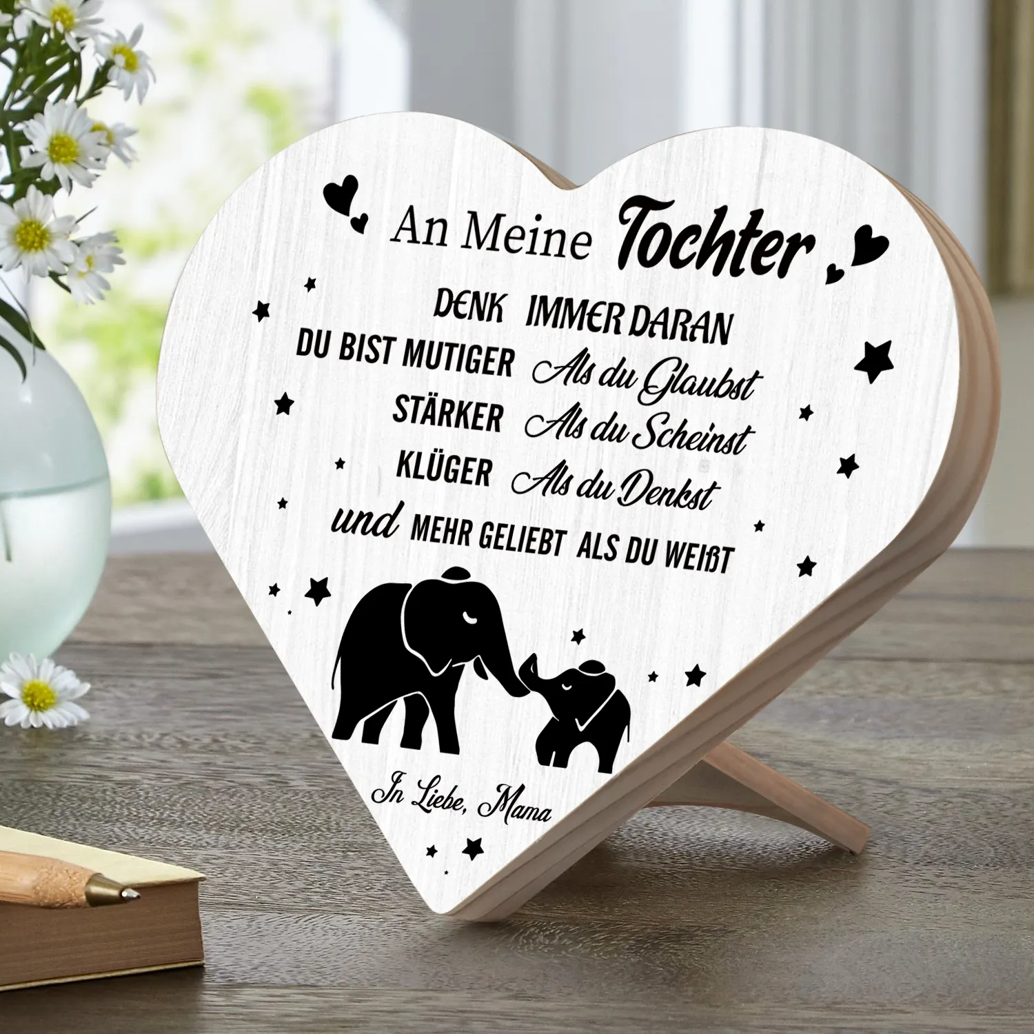 Holzschild Für Hochzeitsempfang – The Drinks Are On Us, Als Tisch- Oder Wanddekoration, 12,7 X 12,7 Cm