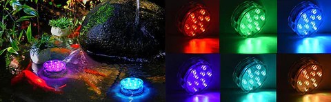 16 Colors Submersible Led Pool Lights