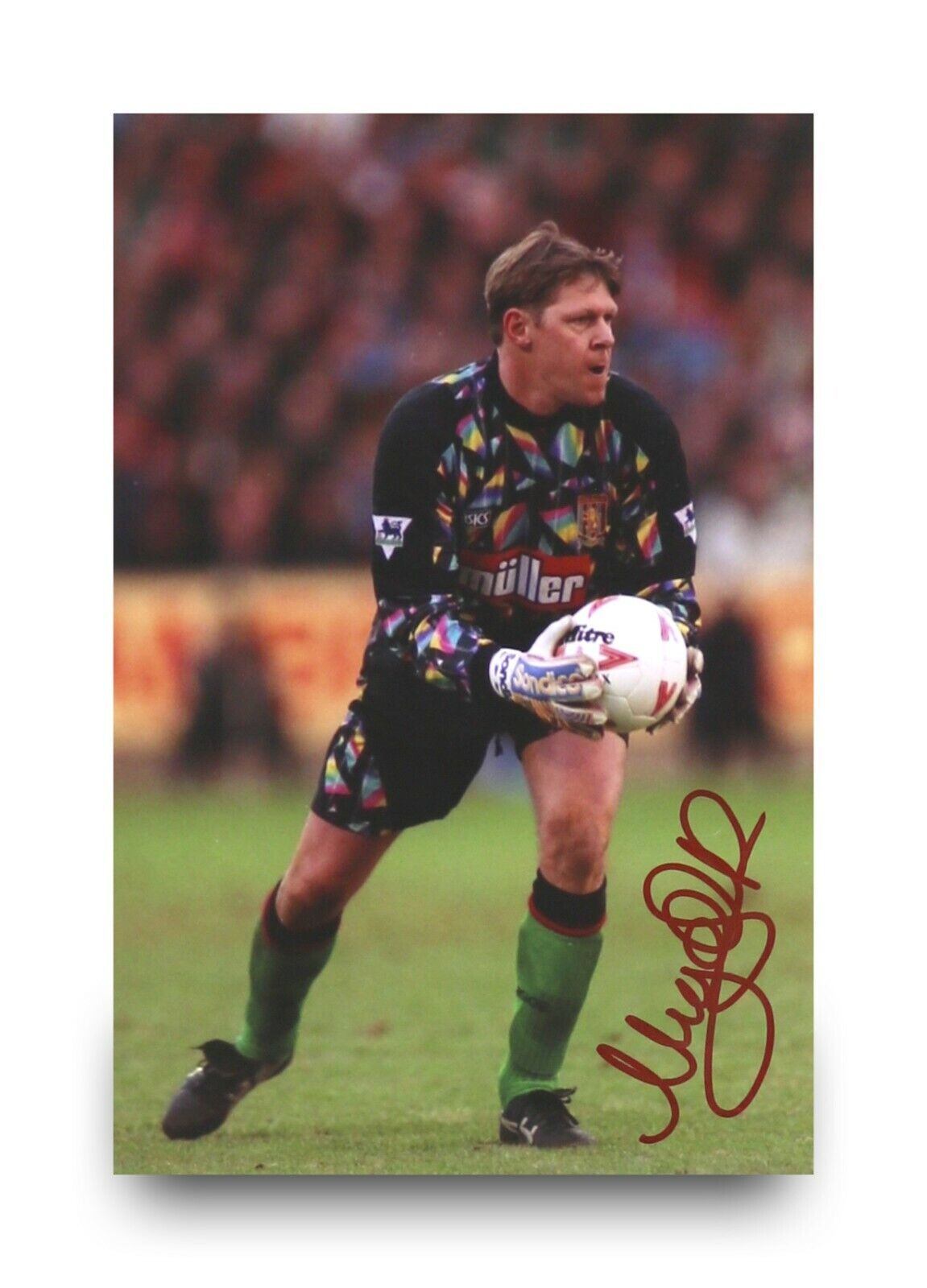 Nigel Spink Signed 6x4 Photo Poster painting Aston Villa Goalkeeper Autograph Memorabilia + COA