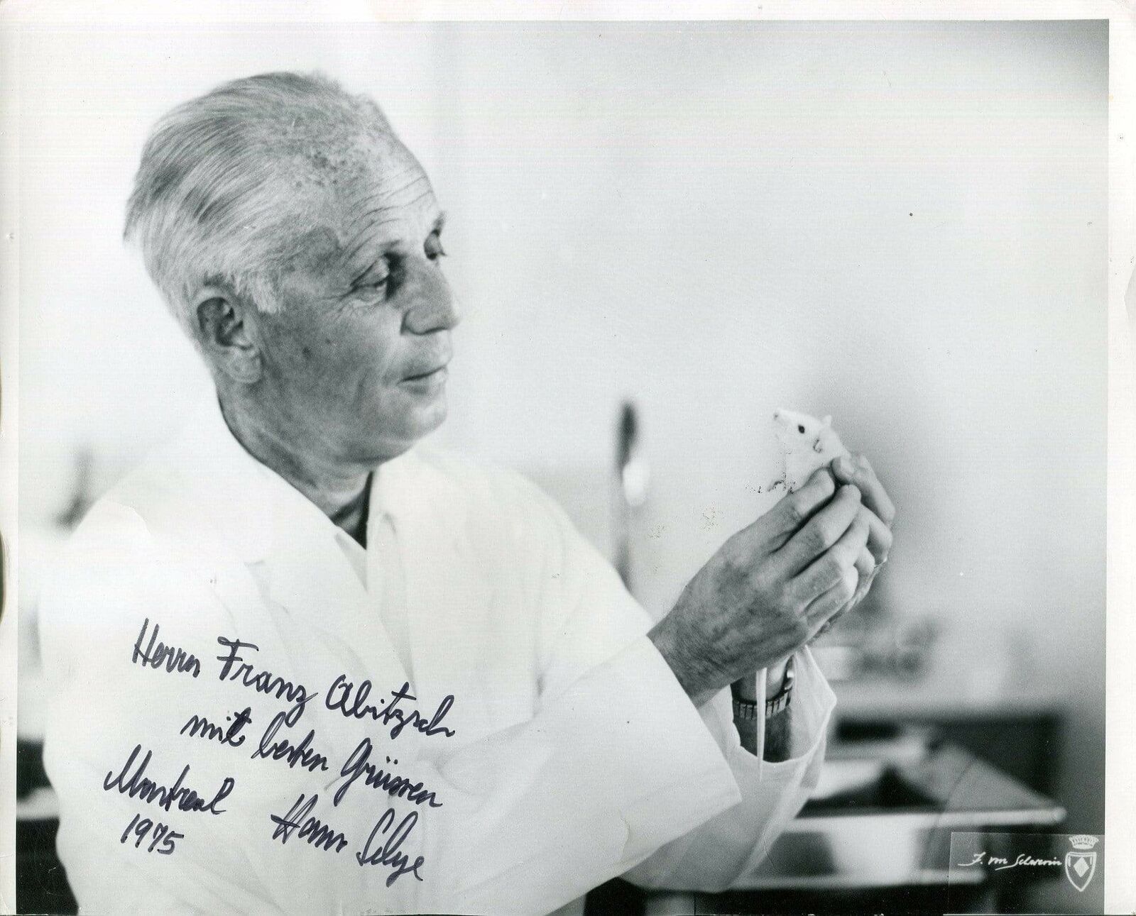 ENDOCRINOLOGIST Hans Selye autograph, signed Photo Poster painting