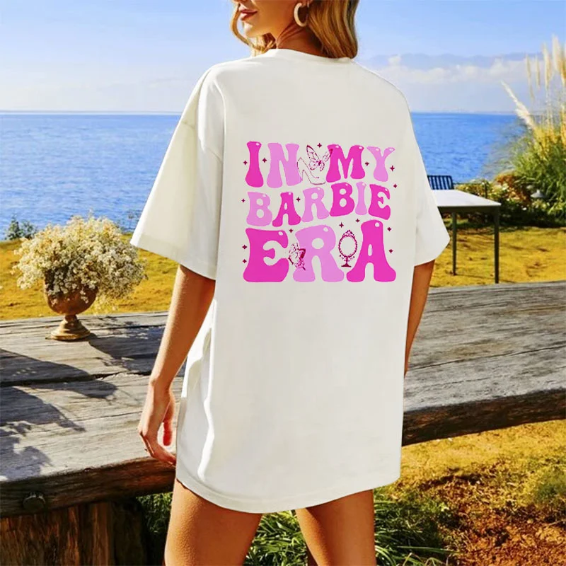 Women's Vintage Barbie Girl Print T-Shirt