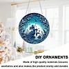 2D Flat DIY Hanging Diamond Art Kits Rhinestone Home Window Pendants (Girl)