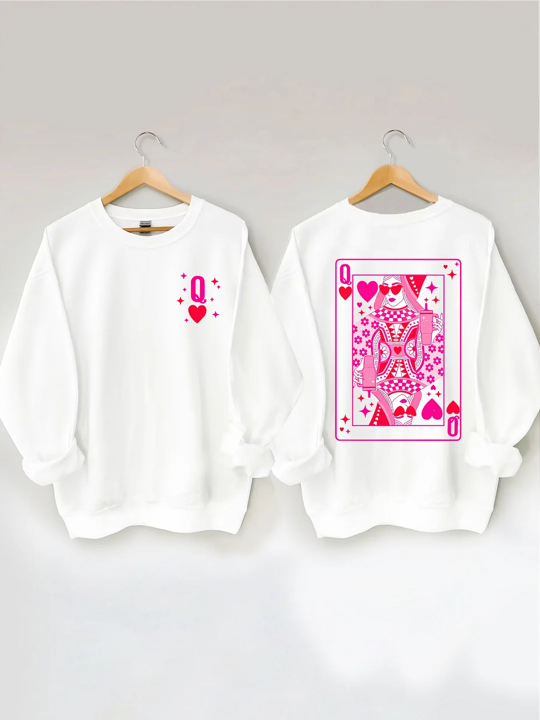  Queen Of Hearts Valentine's Day Sweatshirt 