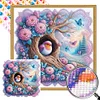 5D DIY Full Round Drill Partial AB Diamond Painting Sparrow Wall Decor45x45cm