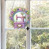 4Pcs Diamond Painting Sewing Machine Window Pendants Suncatcher Hanging Kits for Home Porch Farmhouse