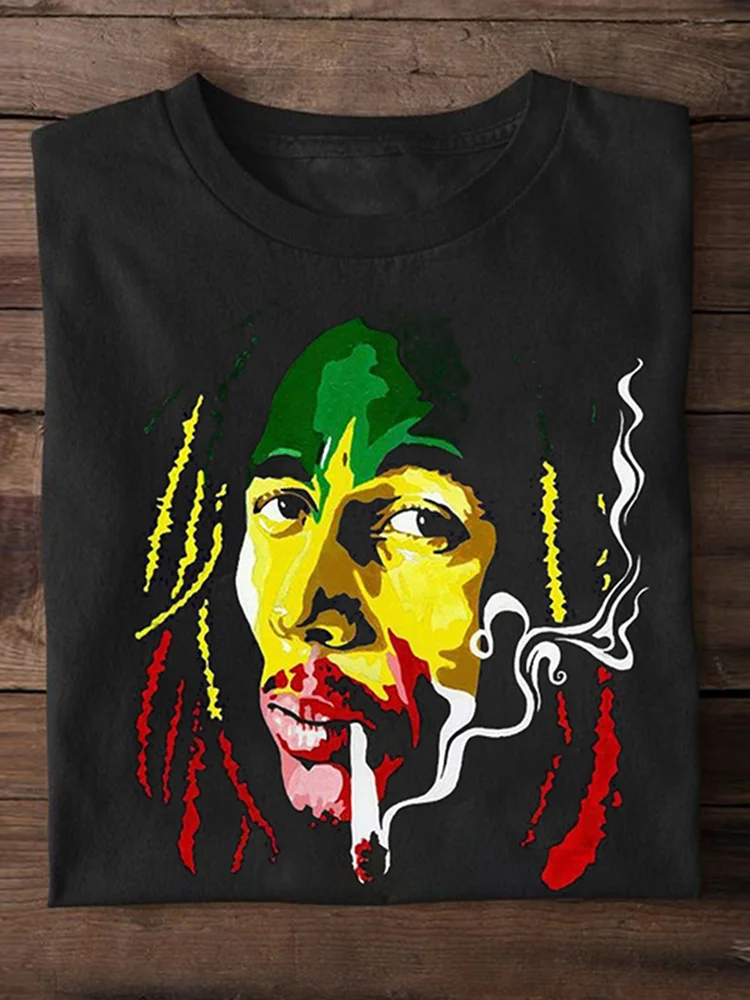 Reggae Casual Cozy Short Sleeve T-Shirt
