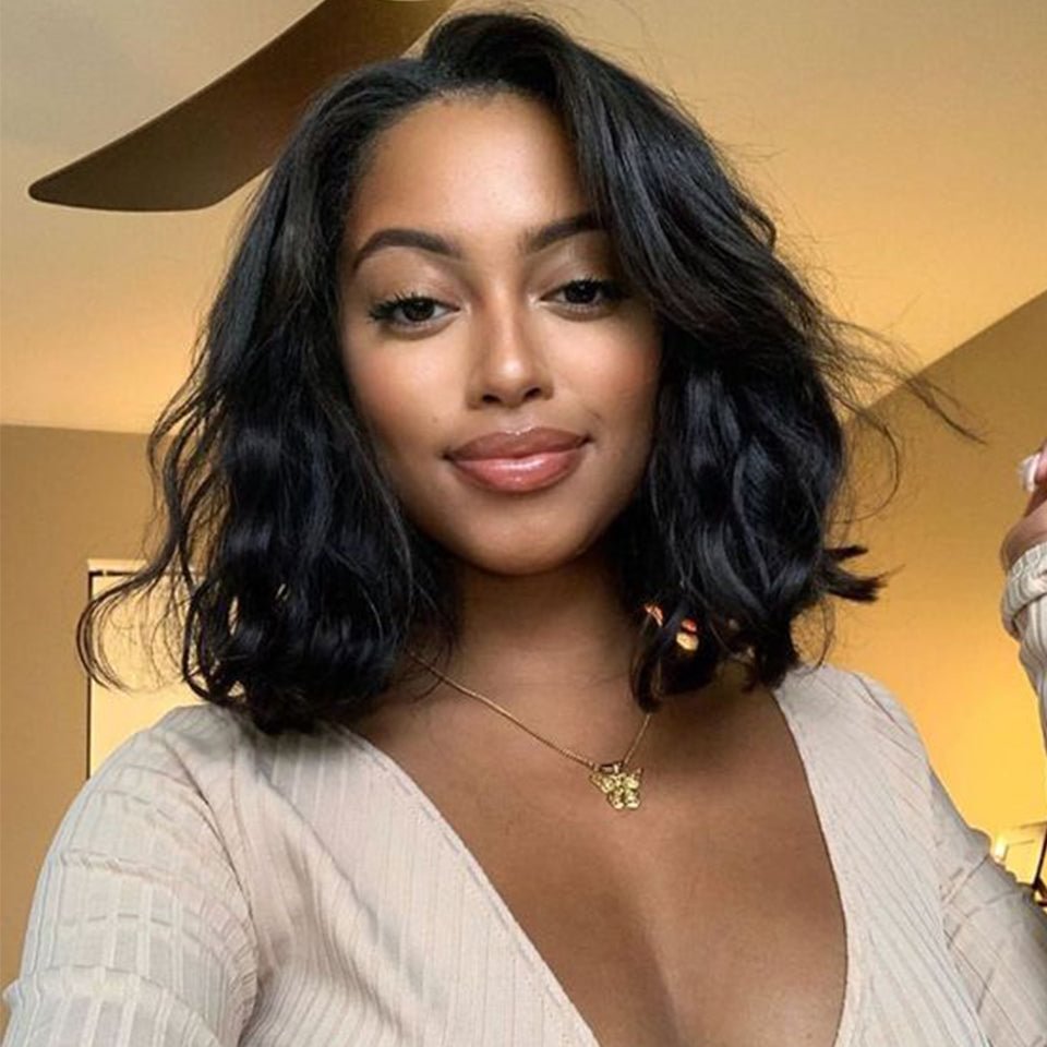 Vallbest Bob Body Wave 13X4 Lace Front Wigs Pre Plucked With Baby Hair US Mall Lifes