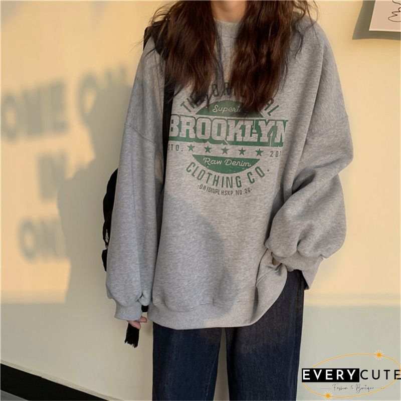 Retro Long Sleeve Shift Sweatshirts