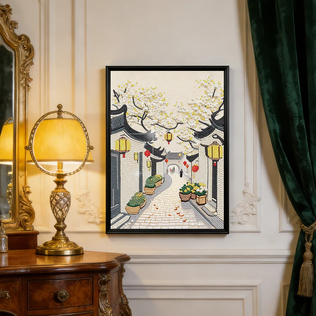 Diamond Painting - Partial Special Shaped Drill - Alley(Canvas|30x40cm)