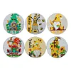 6pcs/set Wooden Diamond Painting Coaster Set