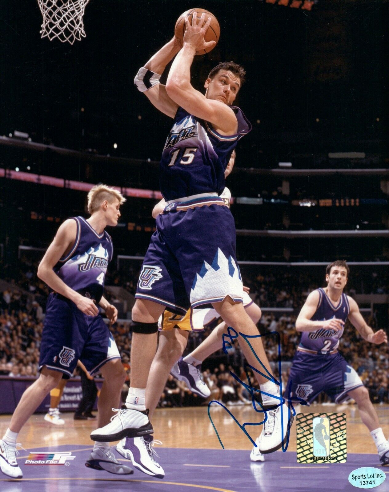 Matt Harpring NBA Utah Jazz Hand Signed Autograph 8x10 Photo Poster painting