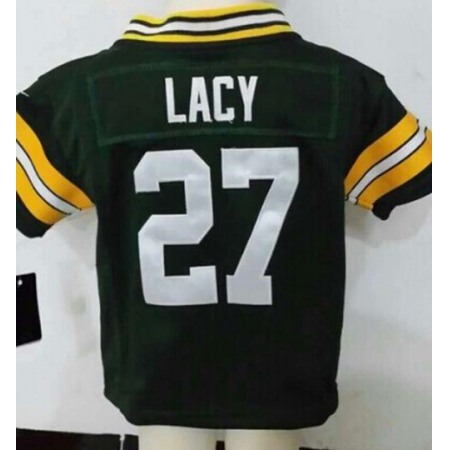 Toddler  Packers #27 Eddie Lacy Green Team Color Stitched NFL Elite Jersey