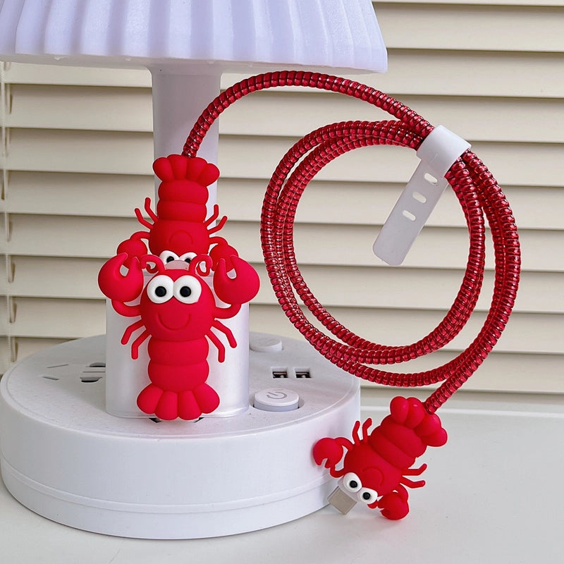 Sunflower Iphone 20w Charger Data Cable Anti-break Protective Cover