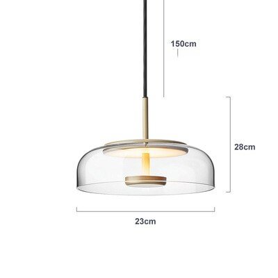 Nordic Glass lampshade Pendant lights Fixtures Loft LED Hanging Lamp for ceiling kitchen Living Room decoration indoor lighting