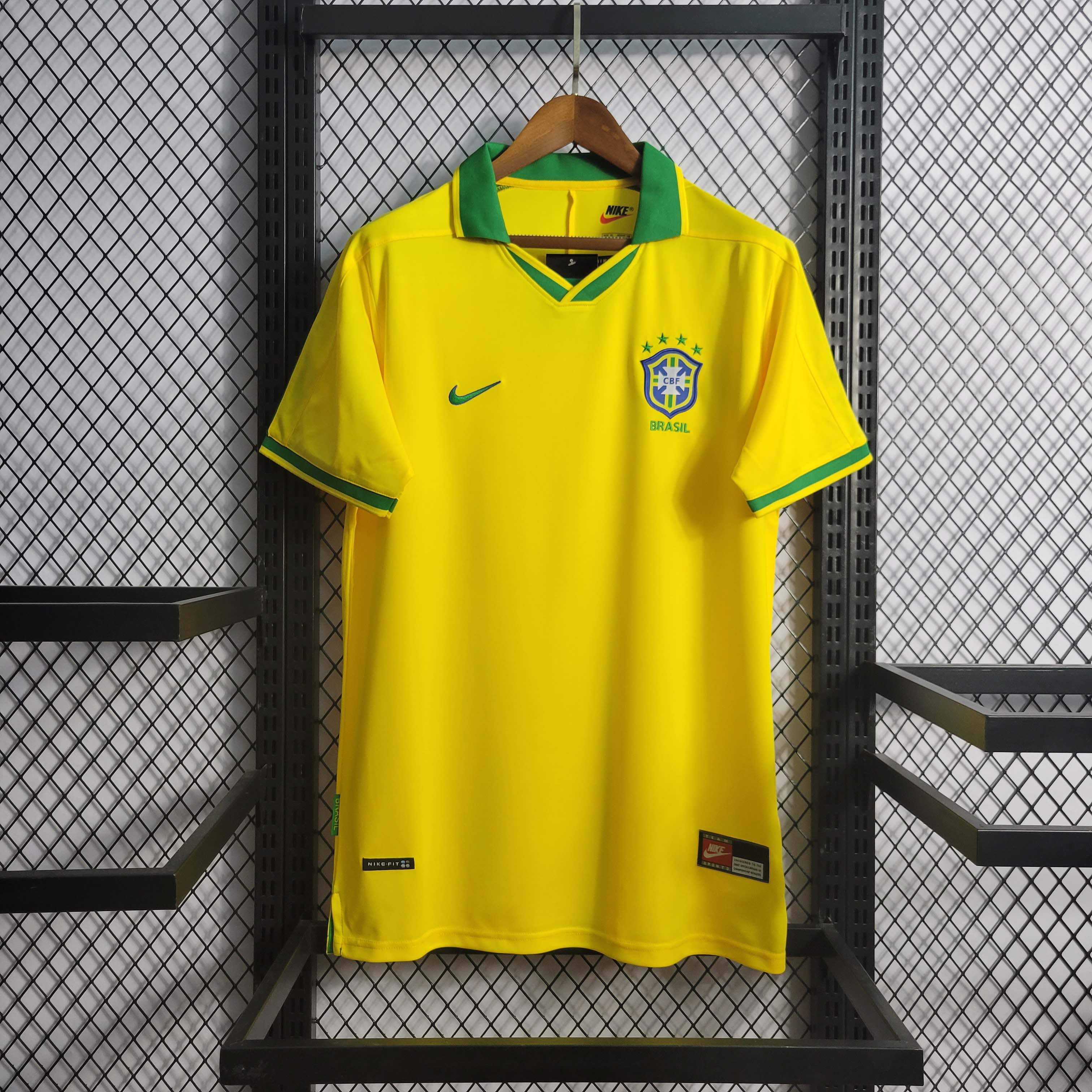 1997 Retro Brazil Home Football Shirt 1:1 Thai Quality