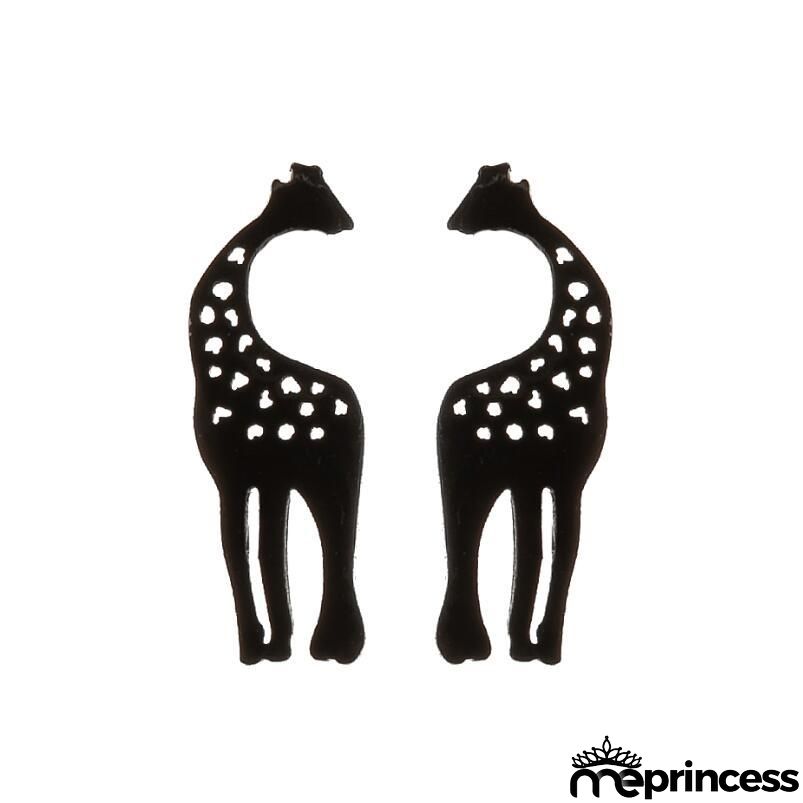 Women Fashion Hollow Eagle Owl Snake Dolphin Bee Giraffe Elephant Dog Cat Rabbit Fish Bird Penguim Stainless Steel Stud Earrings