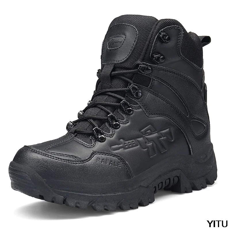New Autumn Winter Military Boots Outdoor Male Hiking Boots Men Special Force Desert Tactical Combat Ankle Boots Men Work Boots