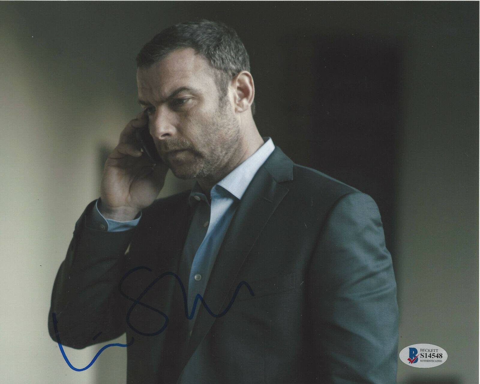 LIEV SCHREIBER SIGNED AUTOGRAPH RAY DONOVAN 8x10 Photo Poster painting ACTOR BECKETT COA BAS