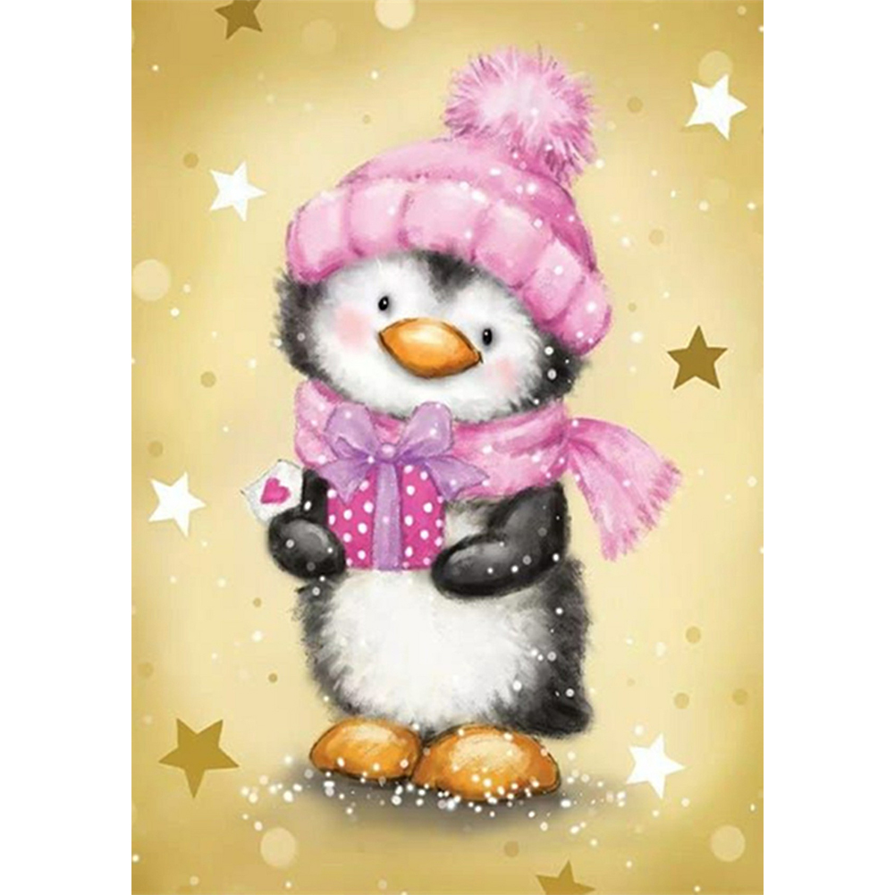 

(Multi-Size) Winter Cartoon Penguin - Round/Square Drill Diamond Painting - 30*40CM, Round diamond, 501 Original