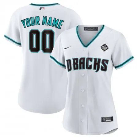Women's Arizona Diamondbacks ACTIVE Player Custom White 2023 World Series Stitched Baseball Jersey(Run Small)