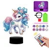 Unicorn Diamond Painting Night Light Diamond Art Lamp Home Decoration (B)