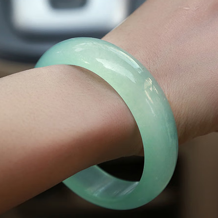 High Standard Huge Saving Icy green jade bracelet bangle for women