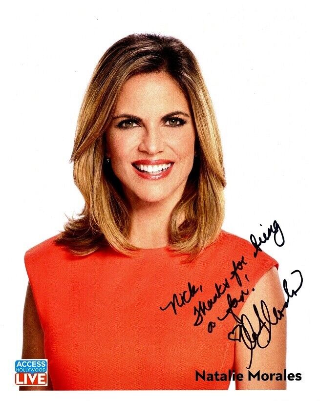 NATALIE MORALES Signed Photo Poster painting - Access Hollywood Live