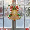 Christmas Diamond Painting Ornament Bell Wreath Hanging Decor 9.45x9.45in