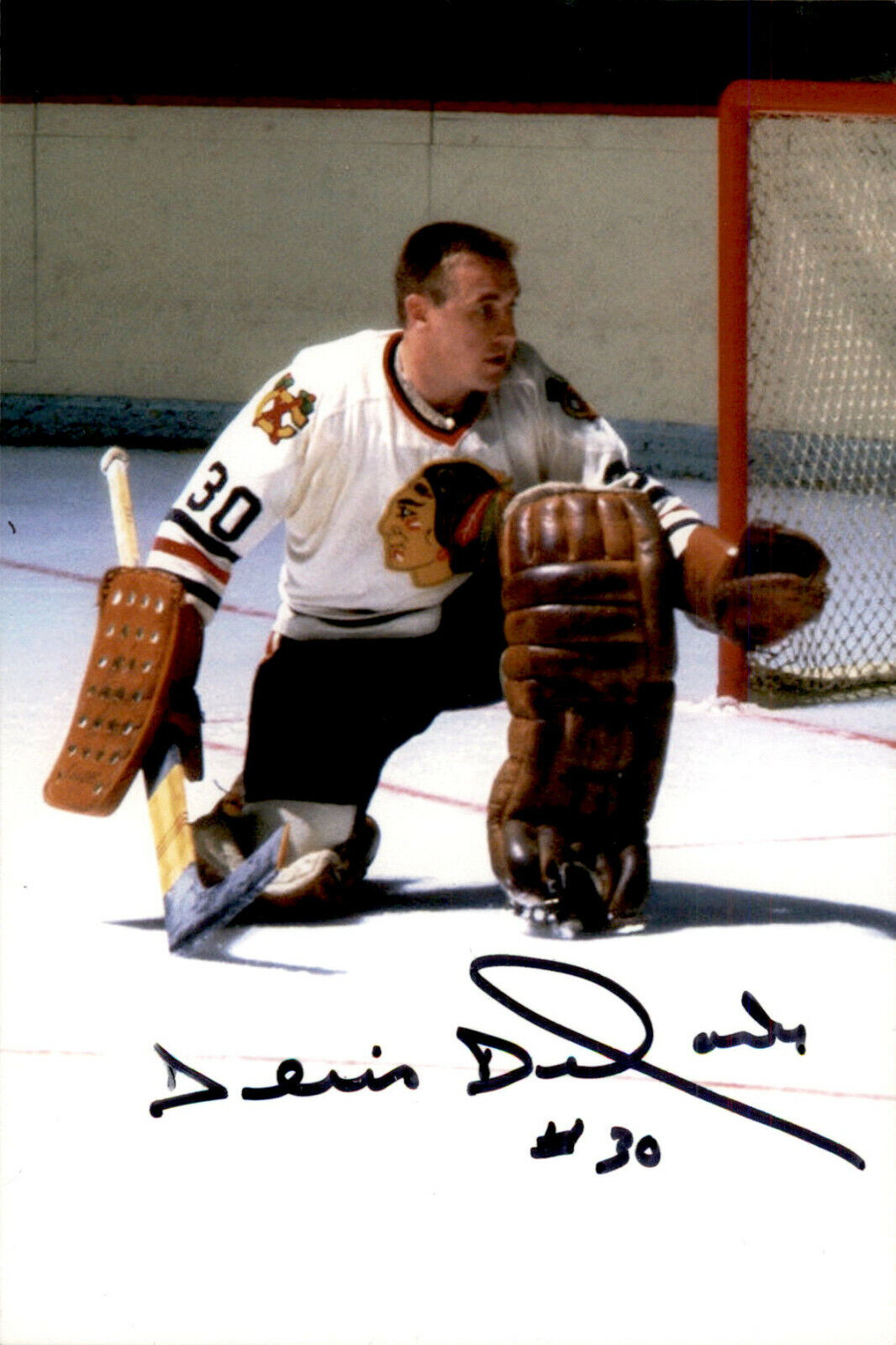 Denis DeJordy SIGNED autographed 4x6 Photo Poster painting CHICAGO BLACKHAWKS