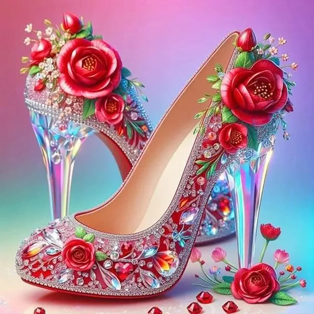 Diamond Painting - Full Round Drill - Dream High Heel(Canvas|40*40cm)