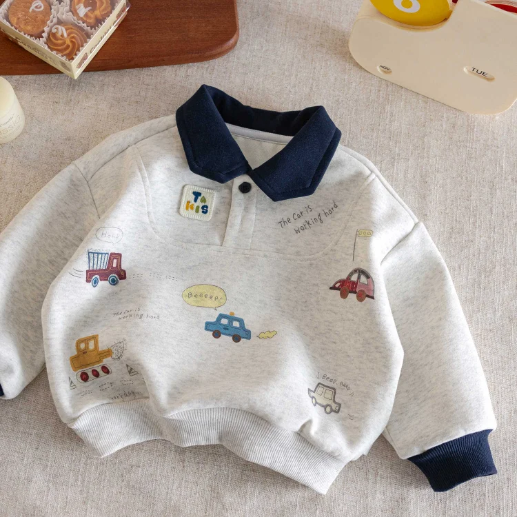 2025 New Style Stylish Baby Pullover Polo Shirt