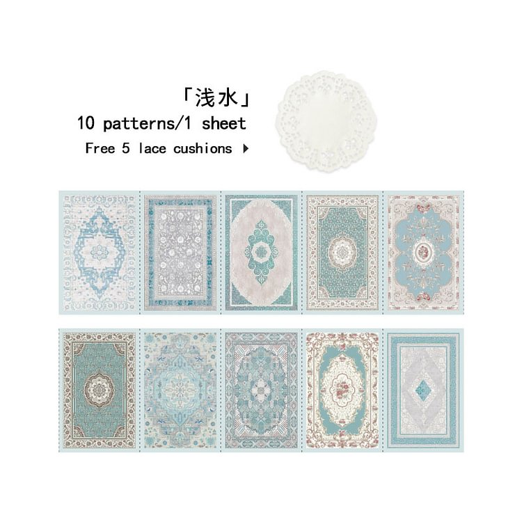 JOURNALSAY Vintage Organ Folding Light Paper Material Sticky Notes
