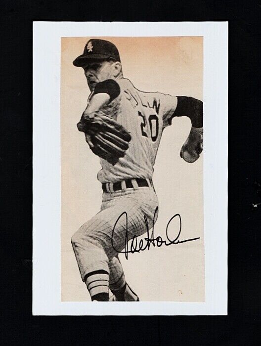 1961-71 JOEL HORLEN-CHICAGO WHITE SOX AUTOGRAPHED 4X6 Photo Poster painting