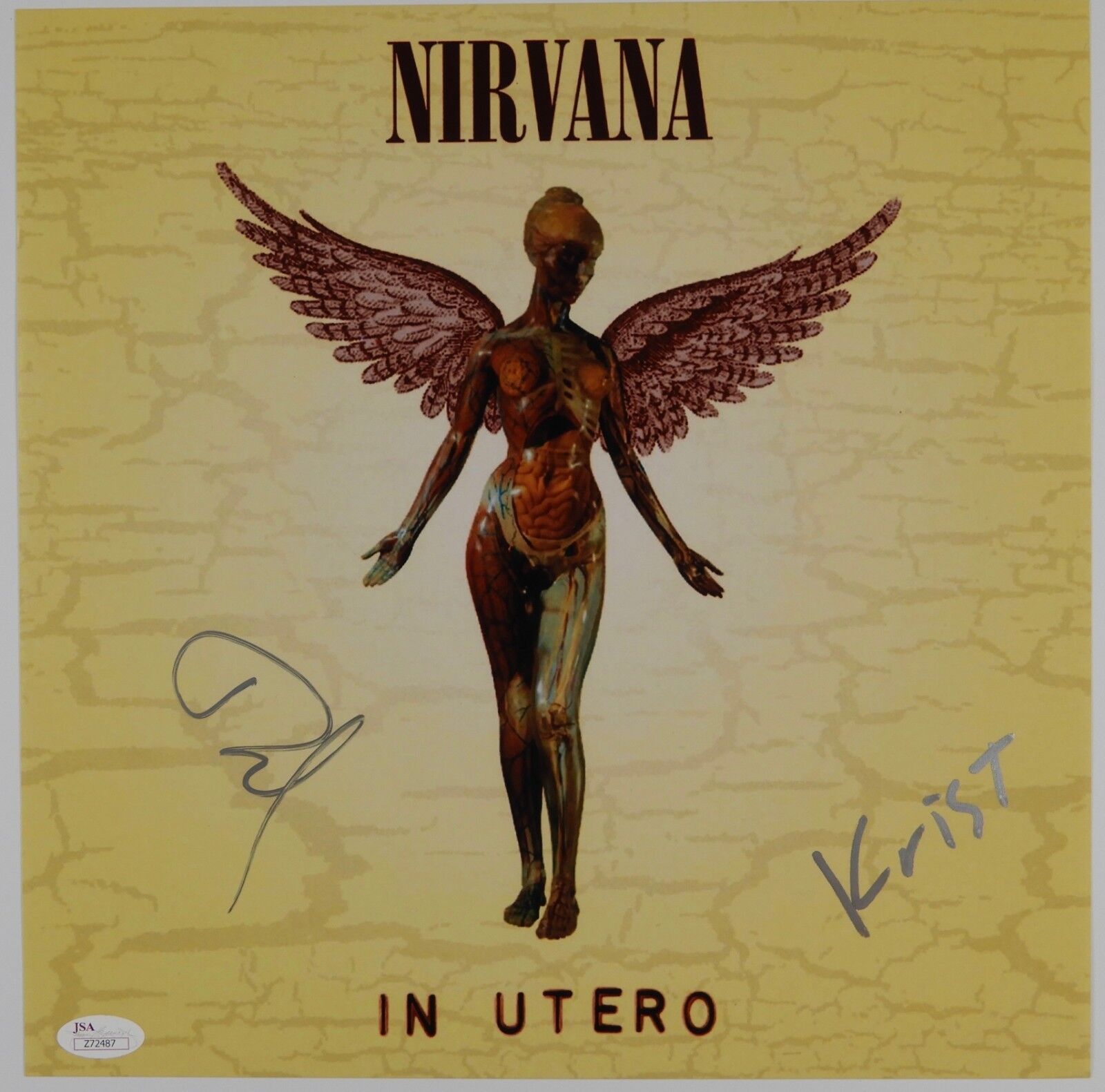 Dave Grohl Krist Nirvana In Utero JSA 12 Photo Poster painting Signed Autograph