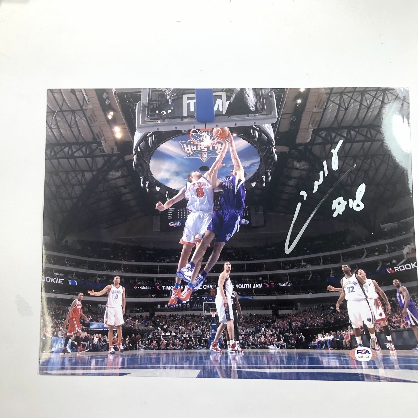 Omri Casspi signed 11x14 Photo Poster painting PSA/DNA Sacramento Kings Autographed