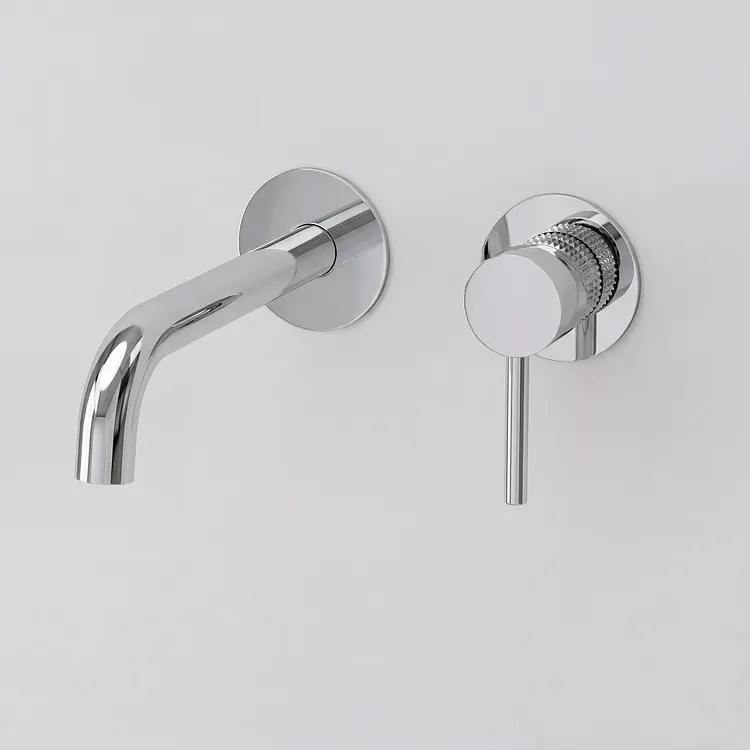 EVERSTEIN Elegant Wall-Mounted Bathroom Faucet in Polished Chrome