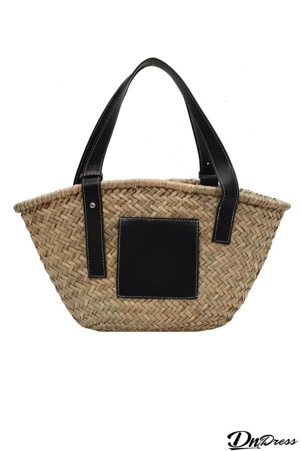 Straw Wicker Basket Bag