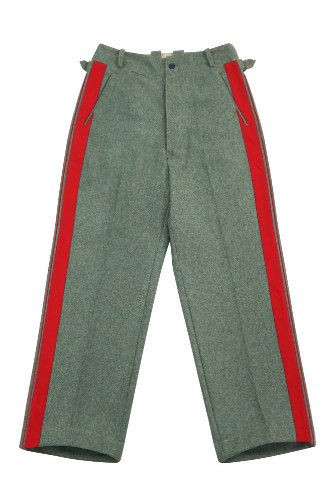  Wehrmacht German General Stone Grey Wool Straight Trousers German-Uniform