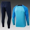 2022/2023 Barcelona Half-Pull Training Suit Blue Jersey Set love fball