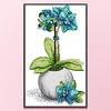 Orchid - 14CT Stamped Cross Stitch 22*36cm/8.66*14.17in