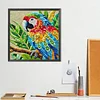 Diamond Painting -DIY Round Drill Mosaic Parrot(40x40cm)