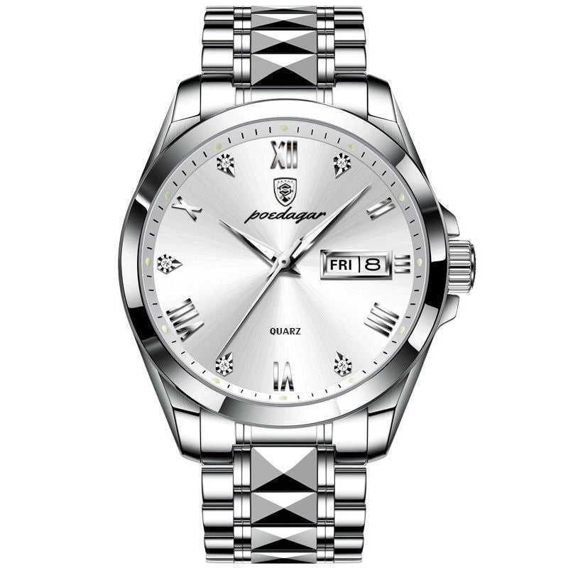 Business Geometric Butterfly Double Snap Quartz Men’s Watches