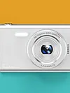 Compact Digital Camera with Fill Light (TF Card Not Included) HD Anti-Shake Student Camera Multiple Modes Portable Mini HD Video Camera Gift for Kids Teens and Starters