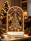 DIY Diamond Art LED Night Light &ndash; Light-Up Table Decor, Double-Sided Printed DIY Crystal Pearl Painting Decoration for Christmas & Holiday Gifts