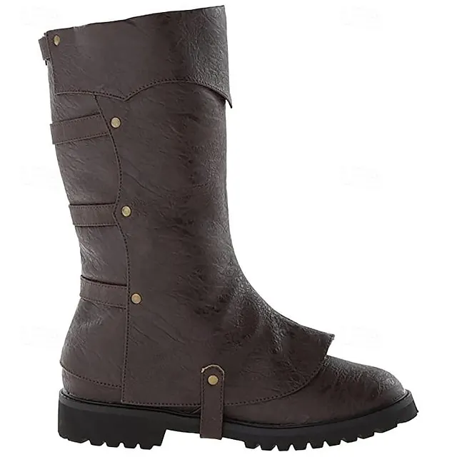Retro Vintage Medieval Renaissance Shoes Gaiters Boot Covers Pirate Knight Ritter Viking Crusader Fancy Dress Men's Women's Unisex Pirate Steampunk Halloween Carnival Masquerade Event / Party