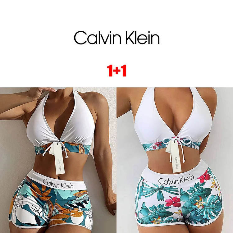 Dámské vzorované bikiny s tkaničkami Calvin Klein® Léto 2025