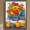 Diamond Painting-DIY Crystal Rhinestone Pumpkin Flora